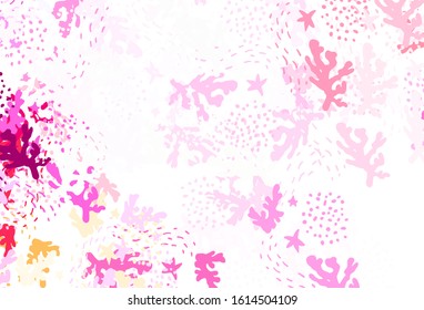 Light Purple, Pink vector background with abstract shapes. Simple colorful illustration with abstract gradient shapes. Simple design for your web site.