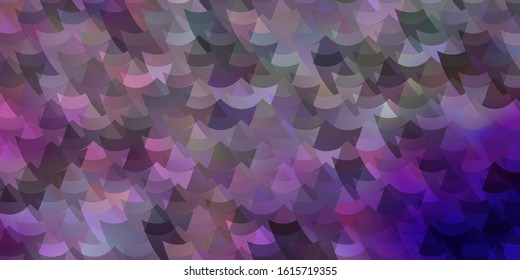 Light Purple, Pink vector background with rectangles. Rectangles with colorful gradient on abstract background. Pattern for commercials, ads.