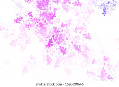 Light Purple, Pink vector background with abstract shapes. Modern abstract illustration with colorful random forms. Background for a cell phone.