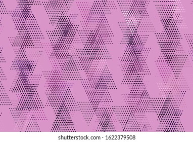 Light Purple, Pink vector background with polygonal style with circles. Circles, lines on abstract background with colorful gradient. Template for wallpapers.