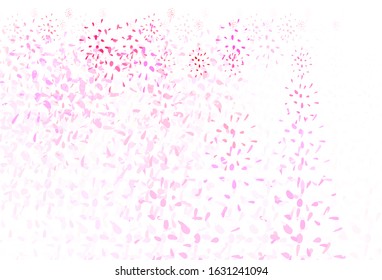 Light Purple, Pink vector background with spots. Blurred bubbles on abstract background with colorful gradient. Pattern for futuristic ad, booklets.