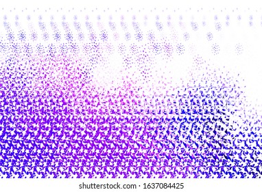 Light Purple, Pink vector background with bubbles. Modern abstract illustration with colorful water drops. New template for your brand book.