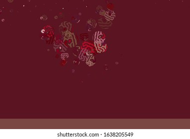 Light Purple, Pink vector background with abstract shapes. Colorful chaotic forms with gradient in modern style. Background for a cell phone.