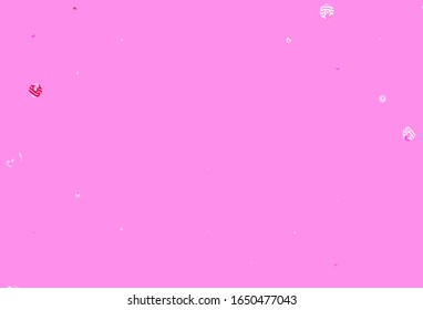 Light Purple, Pink vector background with spots. Modern abstract illustration with colorful water drops. Pattern for beautiful websites.