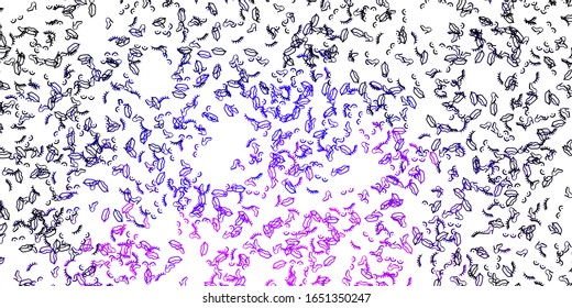Light Purple, Pink vector background with woman symbols. Colorful illustration with gradient feminism shapes. Best design to show the power of women.
