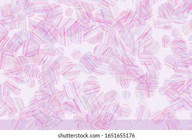 Hellviolett, rosafarbene Vektorillustration mit Blasen. Illustration mit leuchtenden bunten abstrakten Kreisen. Muster für schöne Websites.
