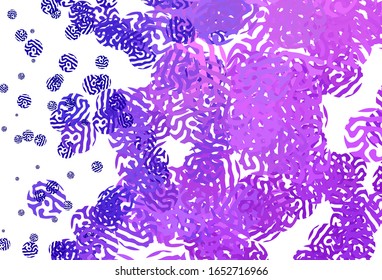 Light Purple, Pink vector background with abstract shapes. Decorative design in abstract style with random forms. Modern design for your business card.