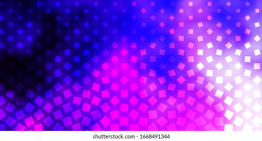 Hellviolett, rosafarbene Vektorillustration im polygonalen Stil. Abstrakte Farbverlauf-Illustration mit bunten Rechtecken. Design für Ihre Unternehmenswerbung.