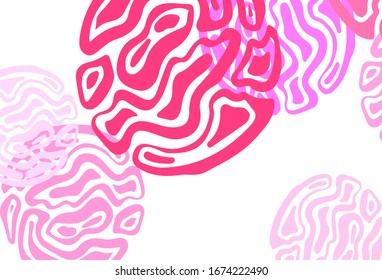 Light Purple, Pink vector background with abstract shapes. Decorative design in abstract style with random forms. Modern design for your business card.