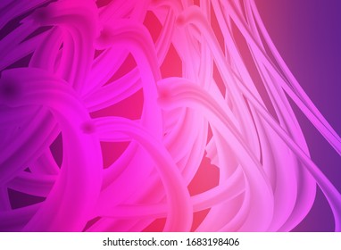 Light Purple, Pink vector background with wry lines. A circumflex abstract illustration with gradient. A new texture for your  ad, booklets, leaflets.
