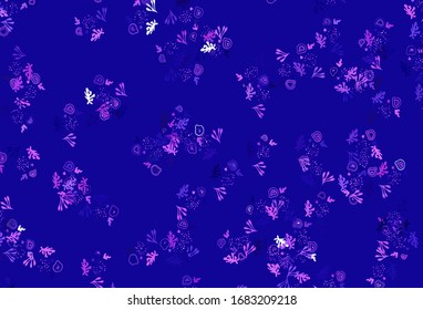 Light Purple, Pink vector background with abstract shapes. Modern abstract illustration with colorful random forms. Modern design for your business card.