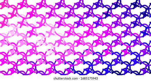 Light Purple, Pink vector background with woman symbols. Abstract illustration with a depiction of women's power. Design for International Women’s Day.
