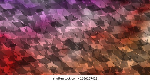 Light Purple, Pink vector background with triangles. Illustration with set of colorful triangles. Pattern for commercials.