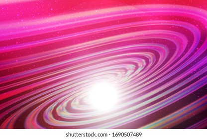 Light Purple, Pink vector background with astronomical stars. Modern abstract illustration with Big Dipper stars. Pattern for futuristic ad, booklets.