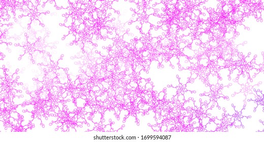 Light Purple, Pink vector background with wry lines. Colorful illustration in circular style with lines. Pattern for websites, landing pages.