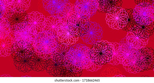 Light Purple, Pink vector background with bubbles. Abstract illustration with colorful spots in nature style. Pattern for booklets, leaflets.