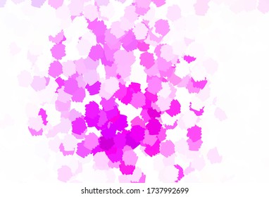 Light Purple, Pink vector background with abstract shapes. Simple colorful illustration with abstract gradient shapes. Best smart design for your business.