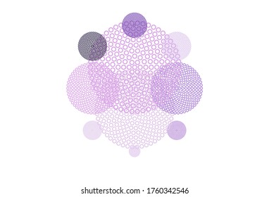 Light Purple, Pink vector background with spots. Beautiful colored illustration with blurred circles in nature style. Design for poster, banner of websites.