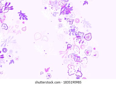 Light Purple, Pink vector background with abstract shapes. Illustration with colorful gradient shapes in abstract style. Best smart design for your business.
