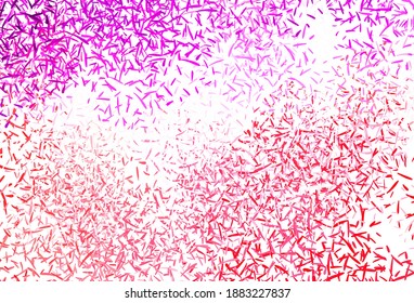 Light Purple, Pink vector background with stright stripes. Glitter abstract illustration with colorful sticks. Pattern for your busines websites.