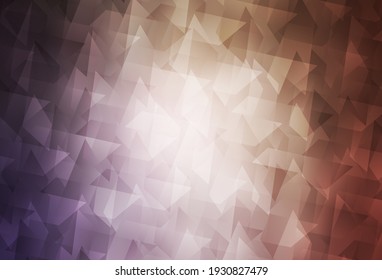 Púrpura claro, fondo vector rosado en estilo poligonal. Hermosa ilustración con rectángulos y cuadrados. La plantilla se puede utilizar como fondo.