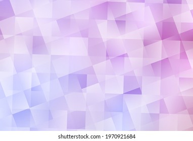 Light Purple, Pink vector background in polygonal style. Decorative design in abstract style with rectangles. Pattern for busines ad, booklets, leaflets