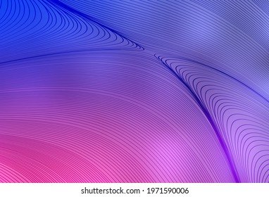 Light Purple, Pink vector background with curved lines. A sample with colorful lines, shapes. Background for cell phone screens.
