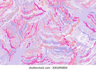 Light Purple, Pink vector background with bent lines. Creative illustration in halftone style with gradient. Pattern for your business design.