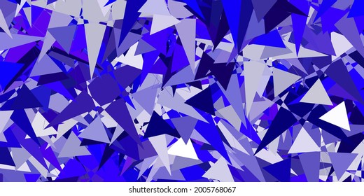 Light Purple, Pink vector background with triangles. Illustration with abstract colorful triangle shapes. Design for your wallpapers.