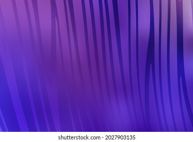 Light Purple, Pink vector background with curved lines. Colorful gradient illustration in simple style with lines. Pattern for your business design.