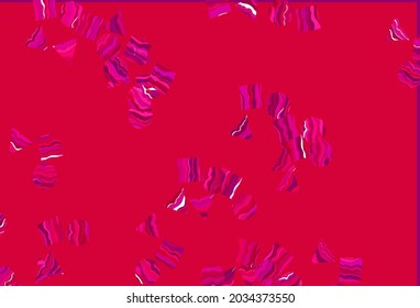 Púrpura claro, fondo vector rosado con triángulos, círculos, cubos. Ilustración abstracta brillante con esferas, cuadrados, líneas. Mejor diseño para tu anuncio, afiche, banner.