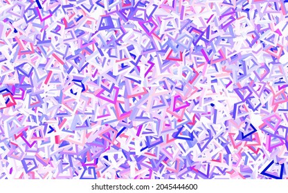 Light Purple, Pink vector background with abstract shapes. Modern abstract illustration with colorful random forms. Best smart design for your business.