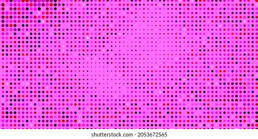 Light Purple, Pink vector background with bubbles. Illustration with set of shining colorful abstract spheres. Design for posters, banners.