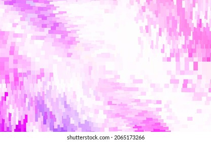 Púrpura claro, fondo vector rosado con rectángulos. Diseño decorativo de estilo abstracto con rectángulos. El patrón se puede usar para sitios web.