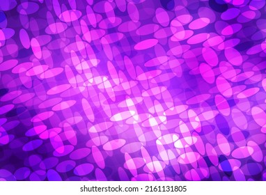 Light Purple, Pink vector background with bubbles. Abstract illustration with colored bubbles in nature style. Pattern for beautiful websites.