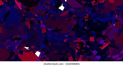 Light Purple, Pink vector background with polygonal forms. Outstanding abstract illustration with range of colorful triangles. Start design for insperarion.