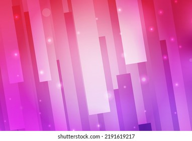Light Purple, Pink vector background in polygonal style. Modern abstract illustration with colorful rectangles. Pattern can be used for websites.