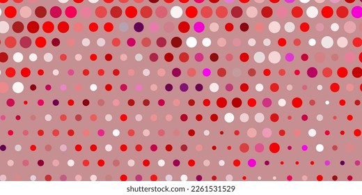 Fondo vector claro púrpura y rosa con burbujas. Resumen de diseño decorativo en estilo gradiente con burbujas. Patrón para papeles pintados, cortinas.