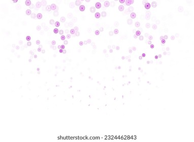 Light Purple, Pink vector background with bubbles. Modern abstract illustration with colorful water drops. Design for your business advert.
