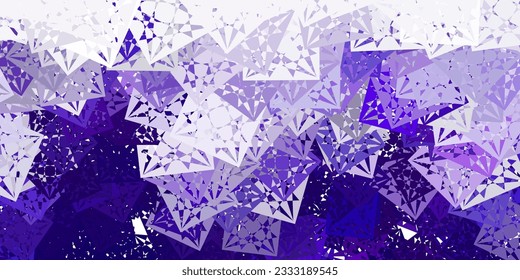 Púrpura claro, fondo vector rosado con triángulos. Ilustración de material web con triángulos abstractos coloridos. Iniciar diseño para el insperarión.