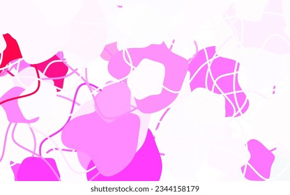 Light Purple, Pink vector background with abstract shapes. Decorative design in abstract style with random forms. Modern design for your business card.