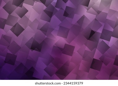 Púrpura claro, fondo vector rosado con rectángulos. Ilustración abstracta brillante con formas rectangulares. Plantilla moderna para su página de inicio.