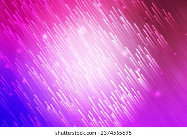 Púrpura claro, fondo vector rosado con líneas rectas. Decoración borrosa de estilo sencillo con líneas. Diseño inteligente para su anuncio comercial.