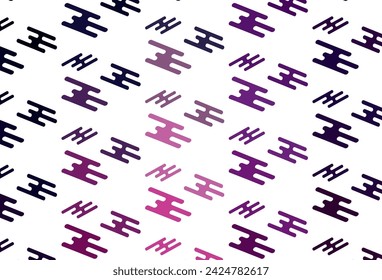 Light Purple, Pink vector background with straight lines. Blurred decorative design in simple style with lines. Backdrop for TV commercials.