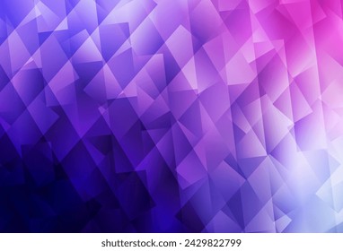 Light Purple, Pink vector background with rectangles. Illustration with set of colorful rectangles. Pattern for commercials.