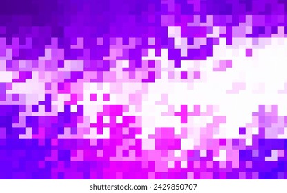 Púrpura claro, fondo de vector rosa con rectángulos. Diseño decorativo en estilo abstracto con rectángulos. Diseño inteligente para su anuncio de negocios.
