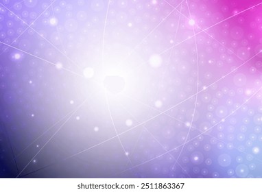 Light Purple, Pink vector background with straight lines. Lines on blurred abstract background with gradient. Pattern for ads, posters, banners.