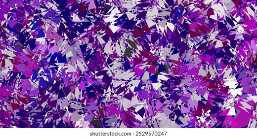 Light purple, pink vector background with triangles. Smart abstract illustration with triangle forms in modern style. Design for your wallpapers.