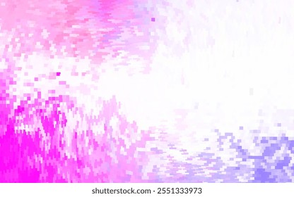 Light Purple, Pink vector background with rectangles. Illustration with set of colorful rectangles. Pattern can be used for websites.