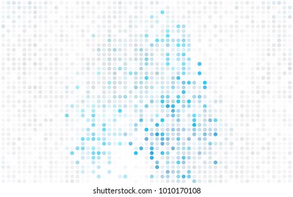 Light Purple, Pink vector banner with circles, spheres. Abstract spots. Background of Art bubbles in halftone style with colored gradient.
